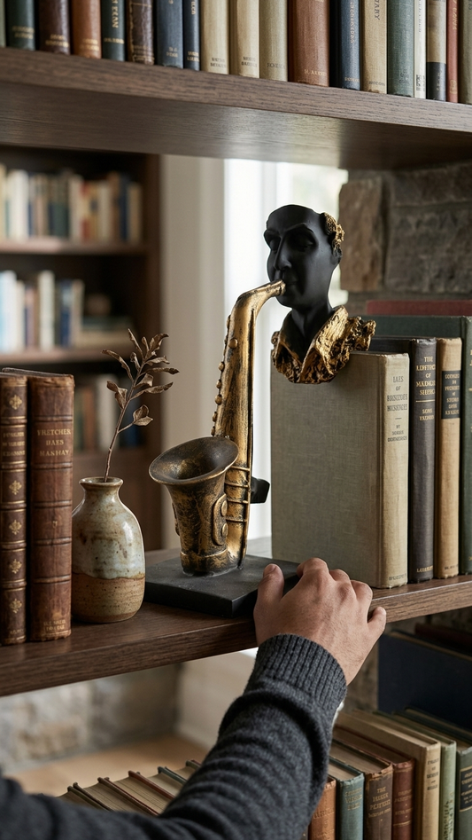 handcrafted saxophone sculpture