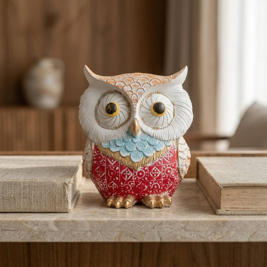 Handcrafted Owl Showpiece for Home Decor – Decorative Owl Sculpture