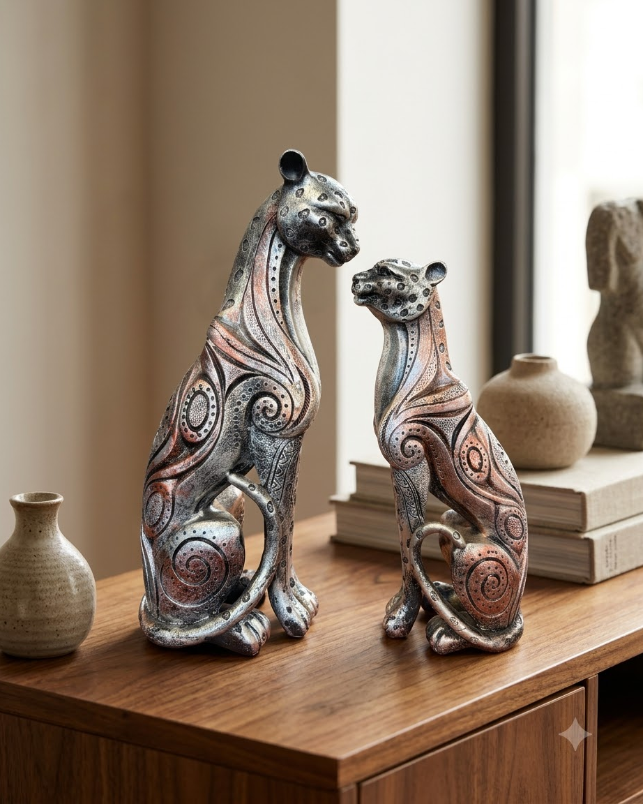 Leopard Showpiece Set of 2