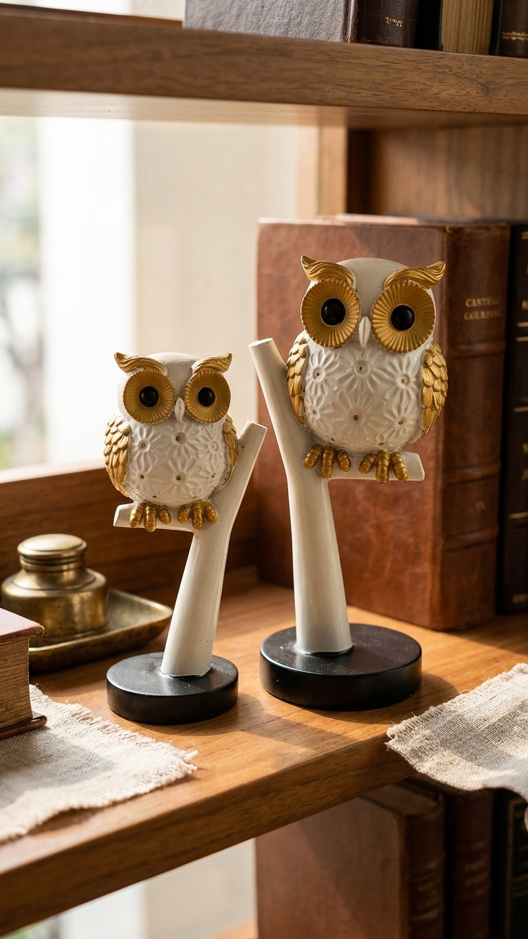 Owl showpiece for home decor India – Decorative Owl Figurine for Home & Office Decor India