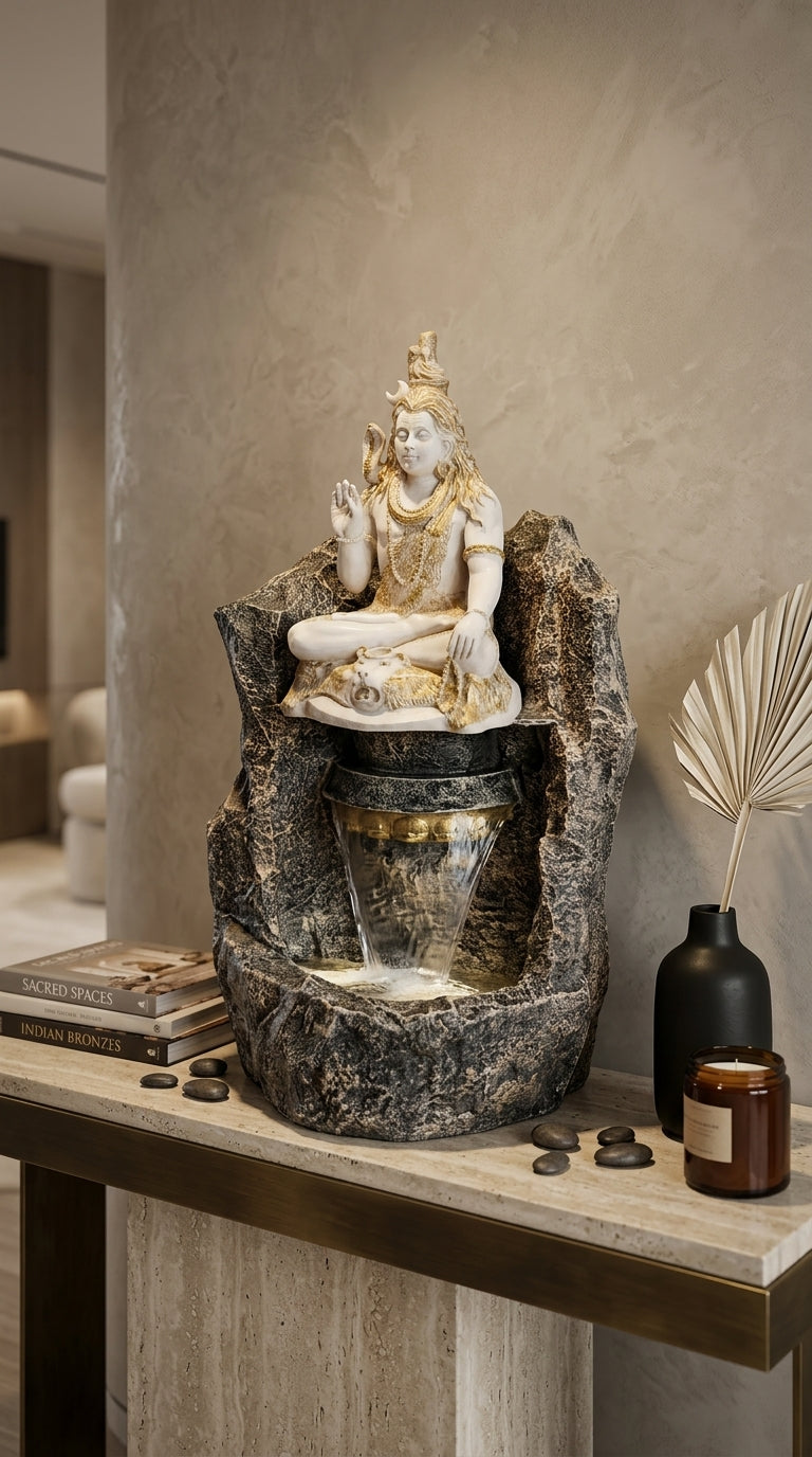 Handcrafted Shiv Ji Indoor Water Fountain