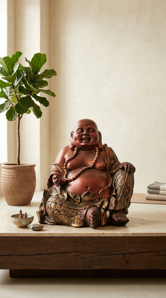 Handcrafted Laughing Buddha Statue