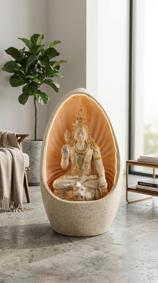 Handcrafted Lord Shiva Indoor Water Fountain