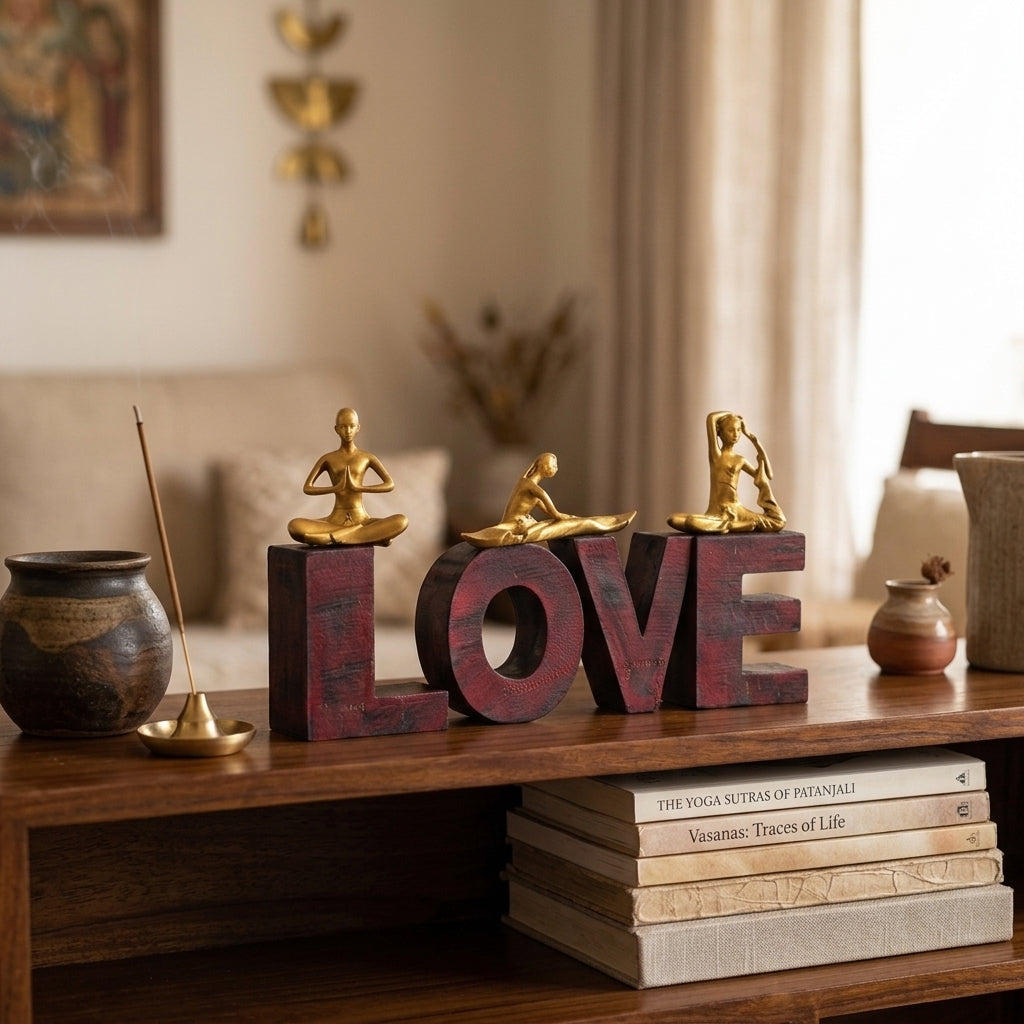 yoga figurine showpiece for home decor India – Home & Office Decor