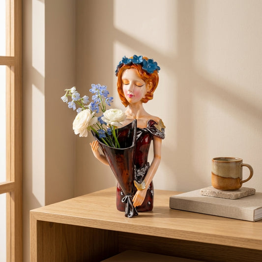 Handcrafted Butterfly Lady Planter