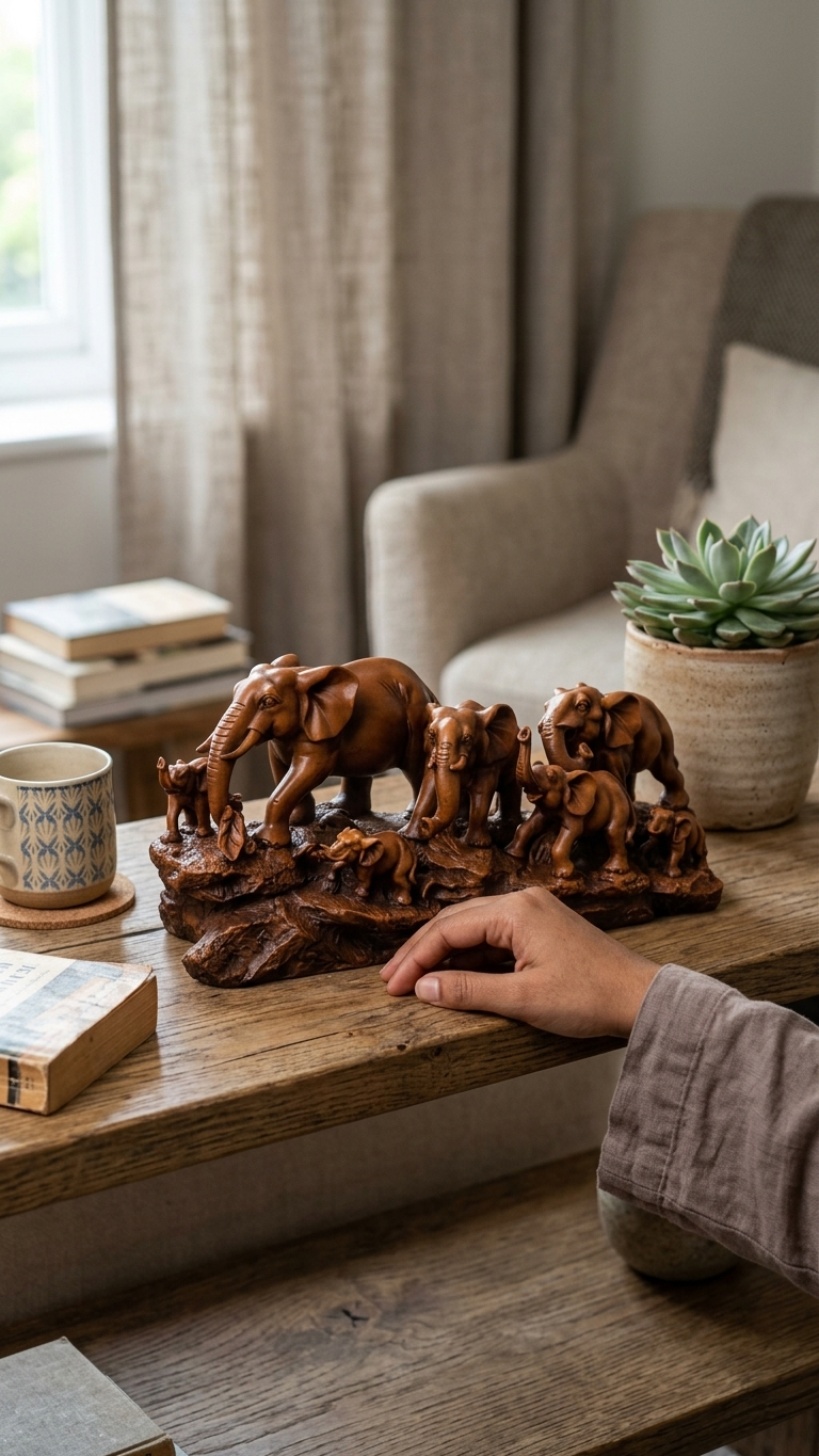 Elephant family showpiece for home decor India – Symbol of Strength, Unity & Good Luck for Luxury Home Decor India