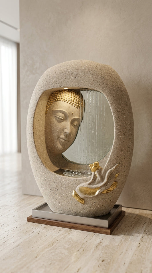 Handcrafted Buddha Indoor Water Fountain