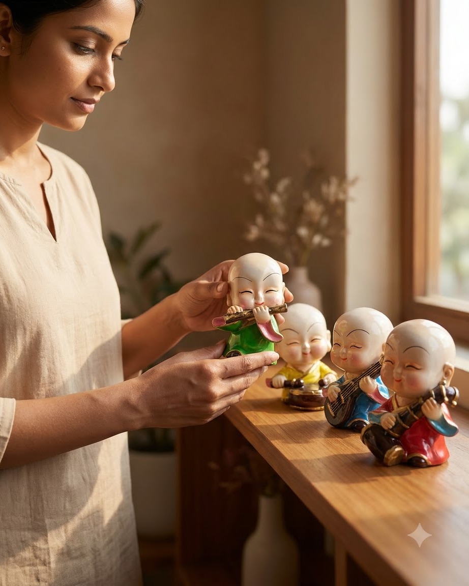 Musical Baby Monk Set of 4