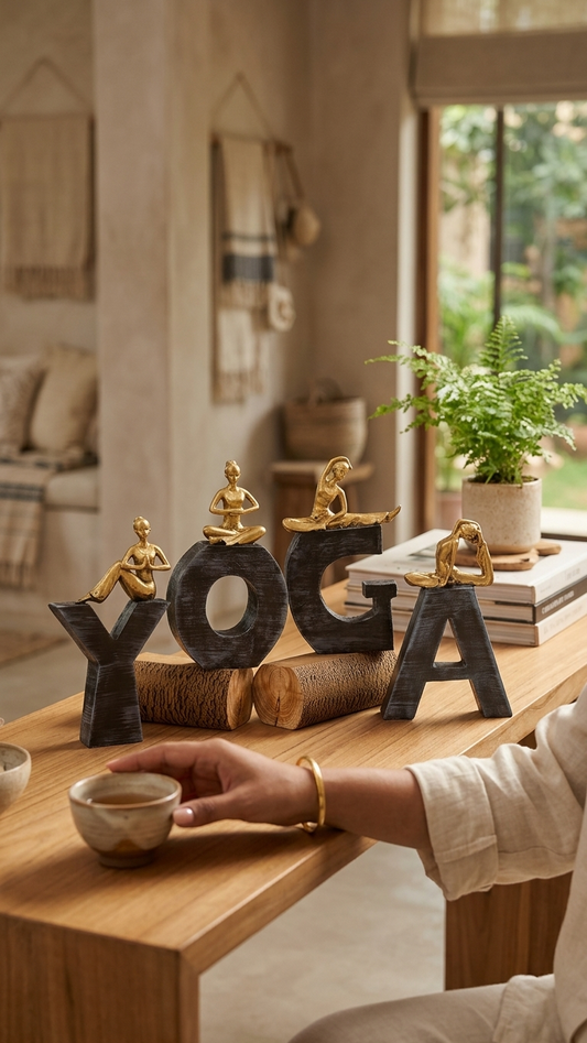 Yoga meditation figurine for home decor India –Home Office Decor India