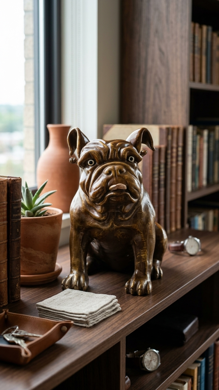 Handcrafted Bulldog Showpiece