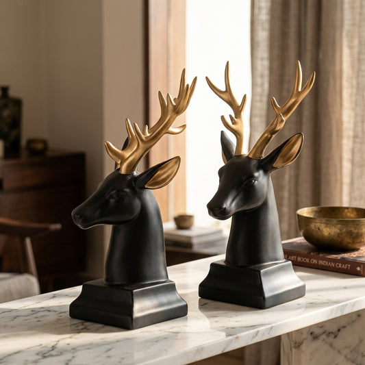 Luxury deer head statue home decor India – Modern Home Decor