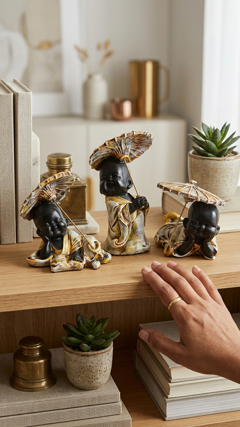 Handcrafted Monk Baby Showpiece