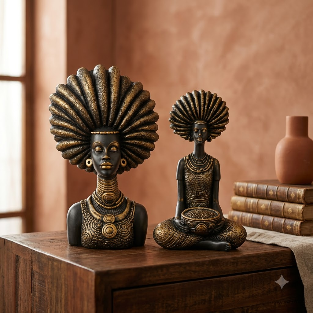 African Lady Set of 2
