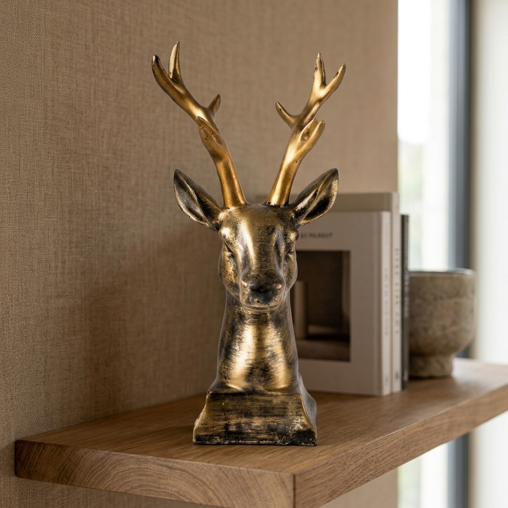 Golden Deer Head