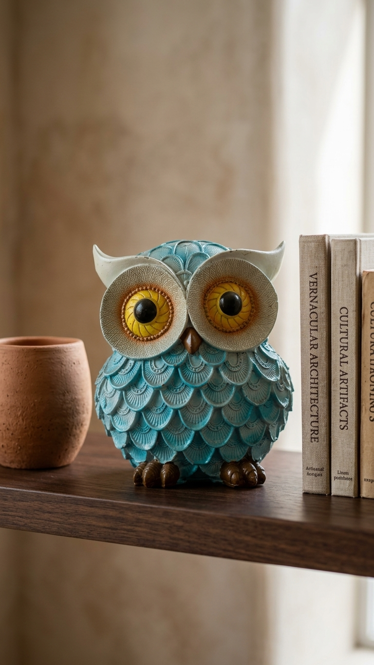 Handcrafted Owl Showpiece for Home Decor – Premium Decorative Owl Sculpture