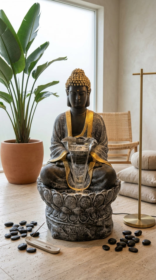 Handcrafted Luxury Buddha Indoor Water Fountain