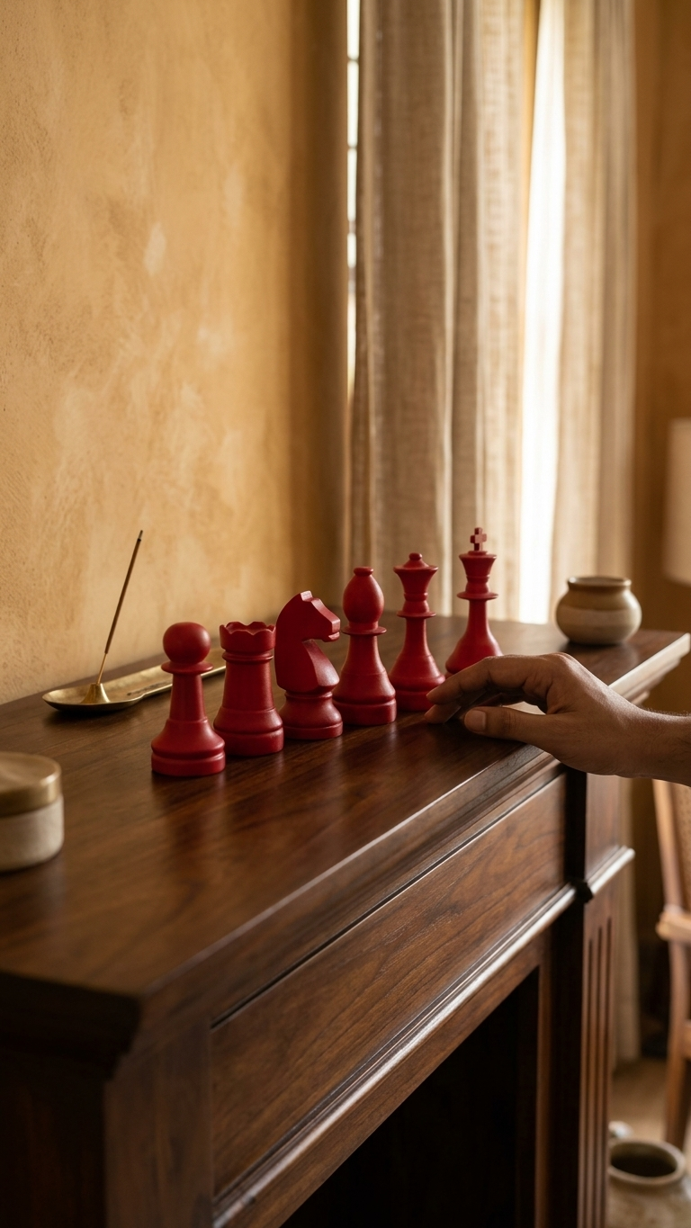 Handcrafted Chess Royale Showpiece – Premium Made in India Decorative Sculpture
