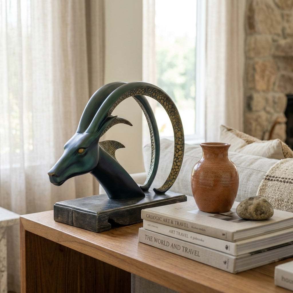 Deer Head Sculpture