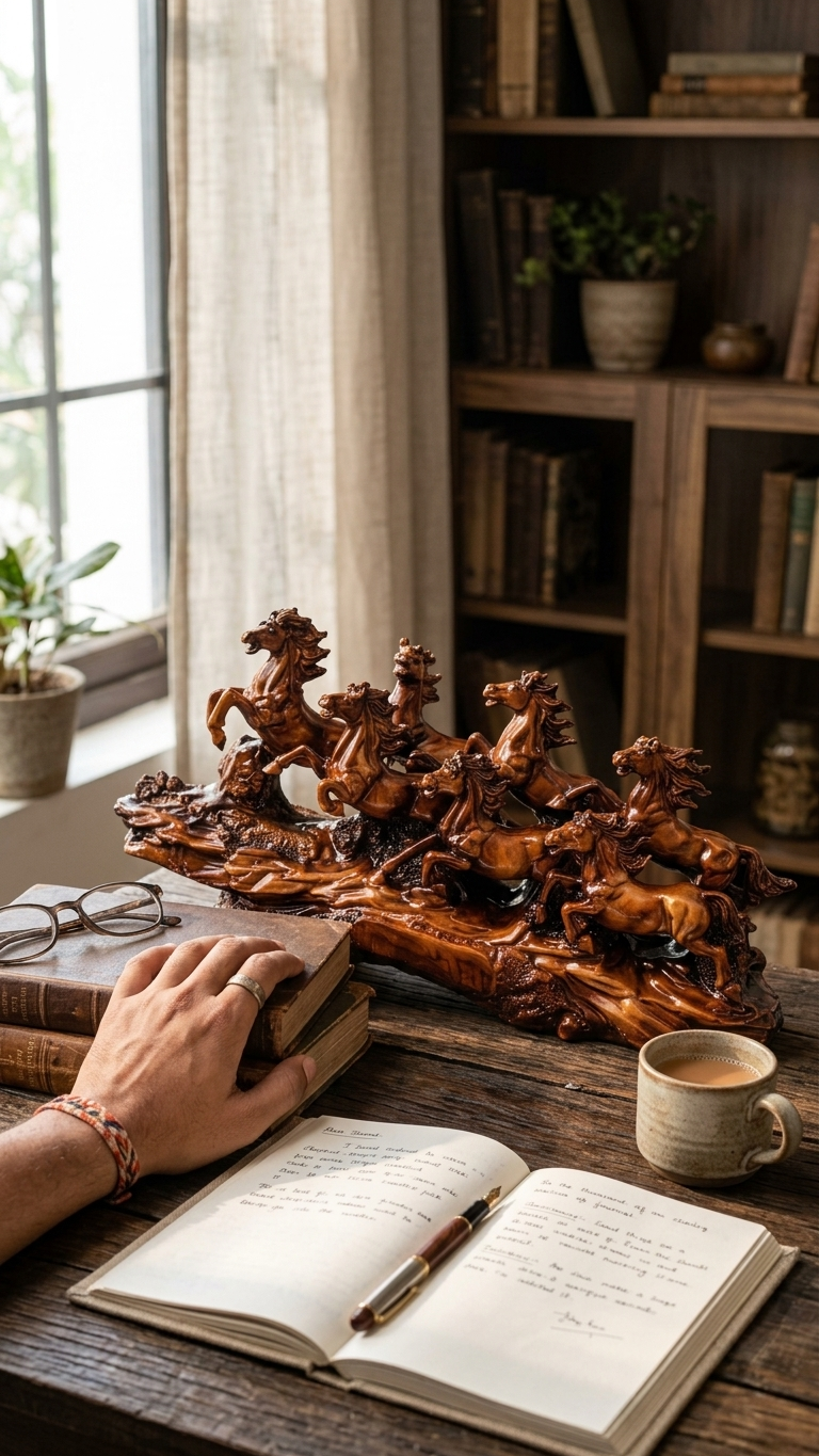 Eight running horse's showpiece feng shui India – Feng Shui Prosperity & Growth Symbol for Luxury Home Decor India