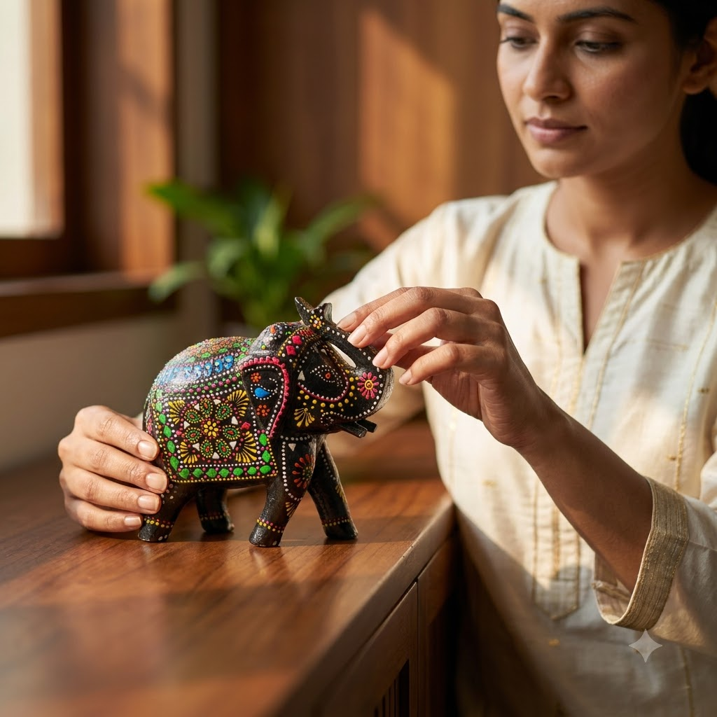 Hand Painted Elephant
