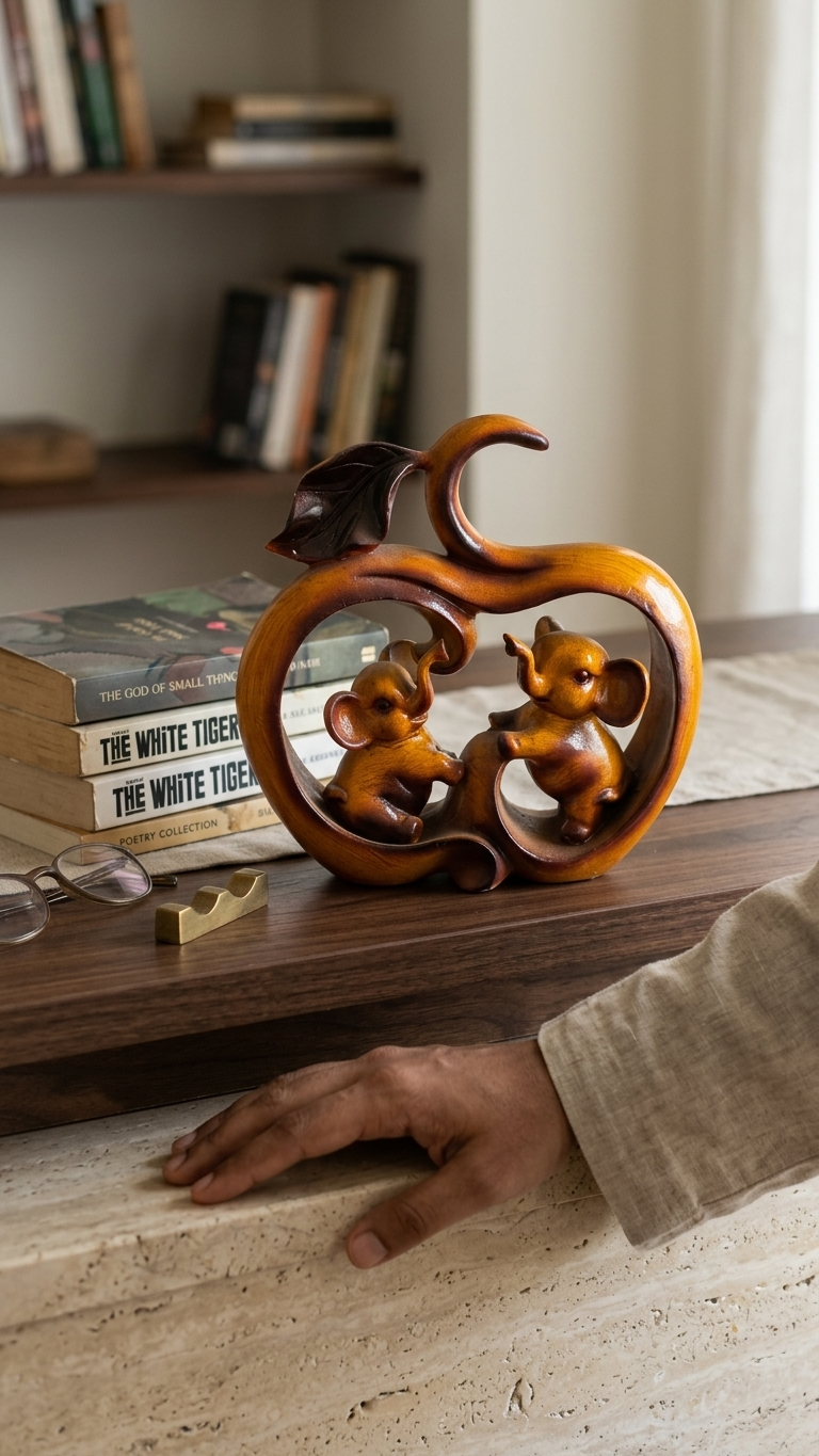Handcrafted Elephant Family Showpiece