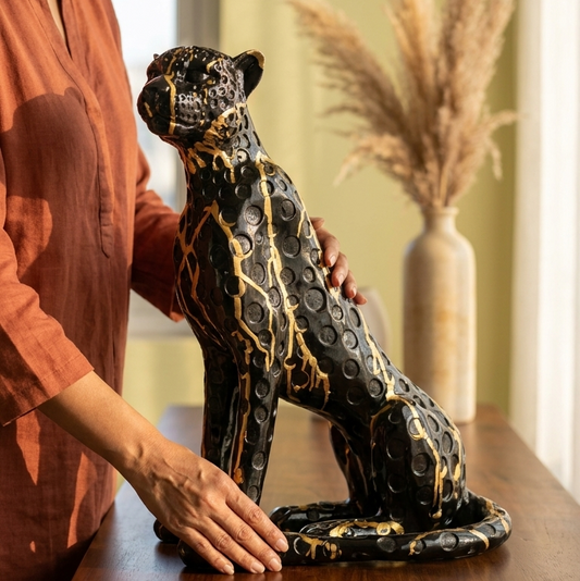 Royal Black Panther Showpiece