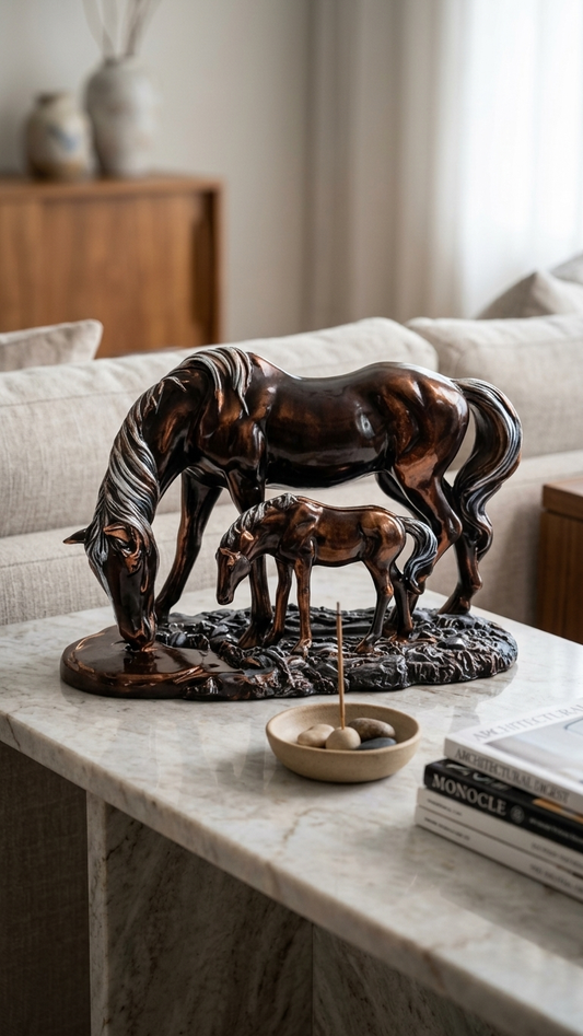 Horse family statue for home decor India – Elegant Horse Family