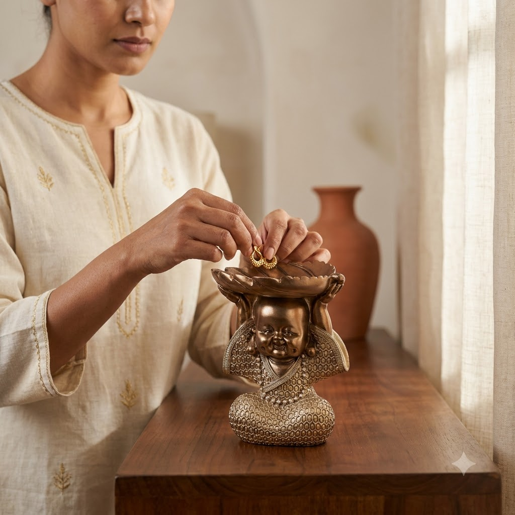 Golden Monk Lotus Bowl