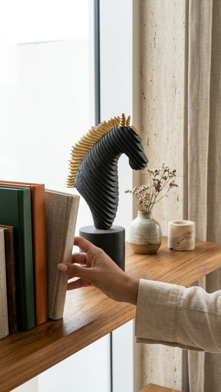 handcrafted horse showpiece