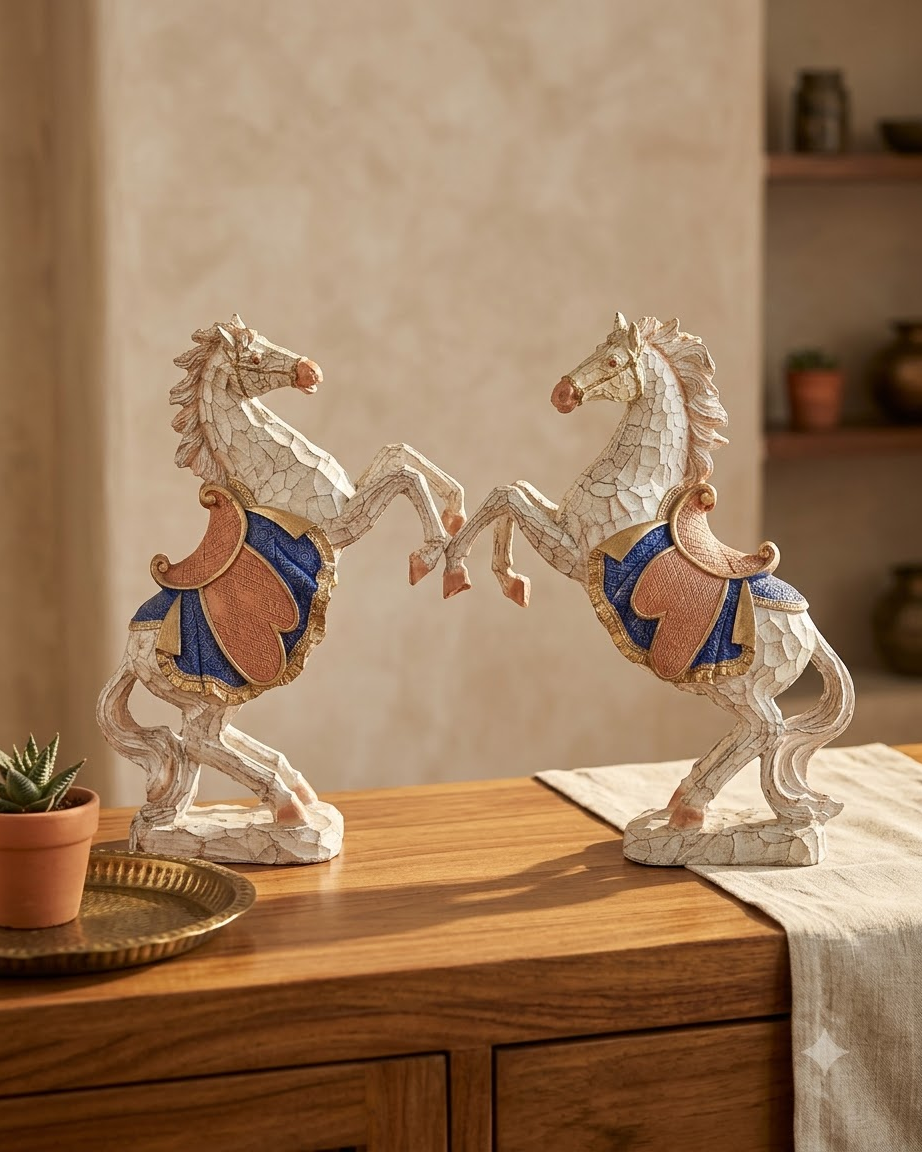 Pair of Horse Showpiece for Home Decor