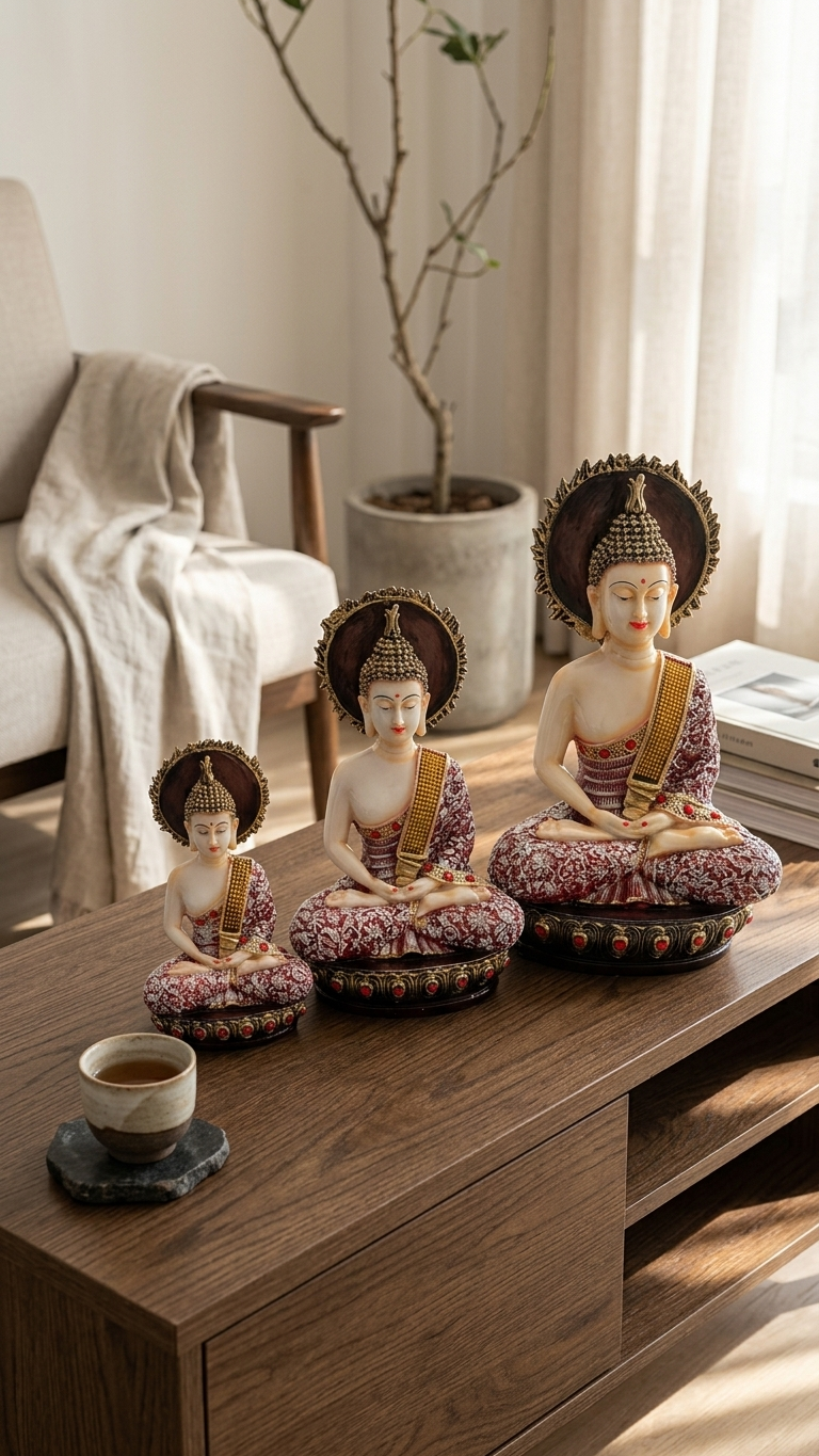 Handcrafted Meditating Buddha Showpiece for Peaceful Home Decor