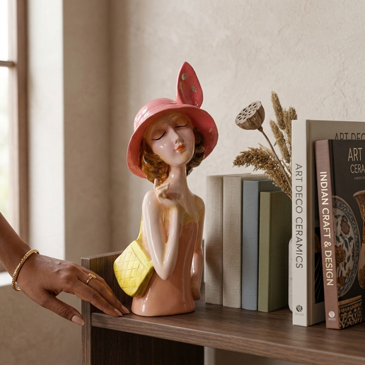 Handcrafted Elegant Lady Showpiece