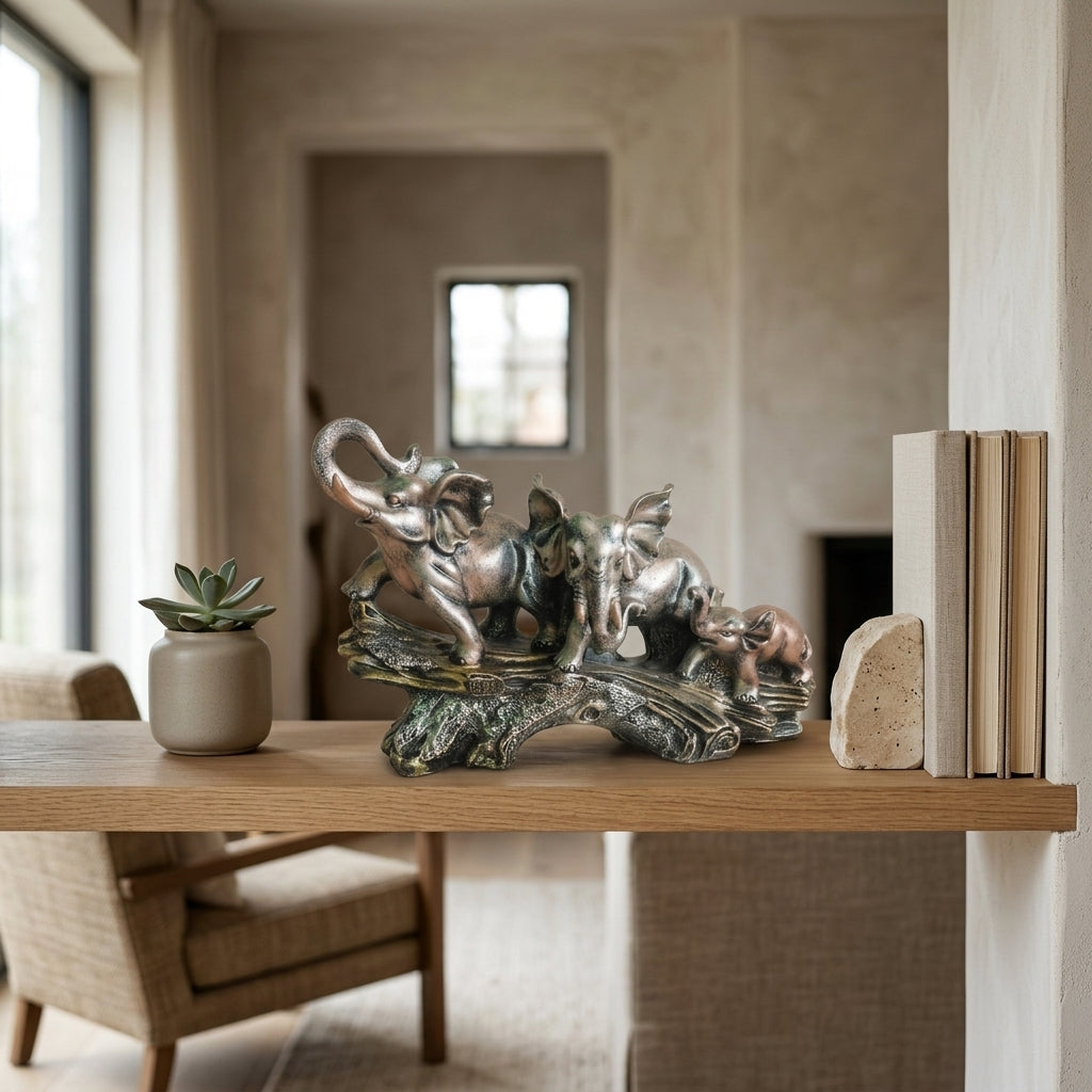 Elephant Family Showpiece