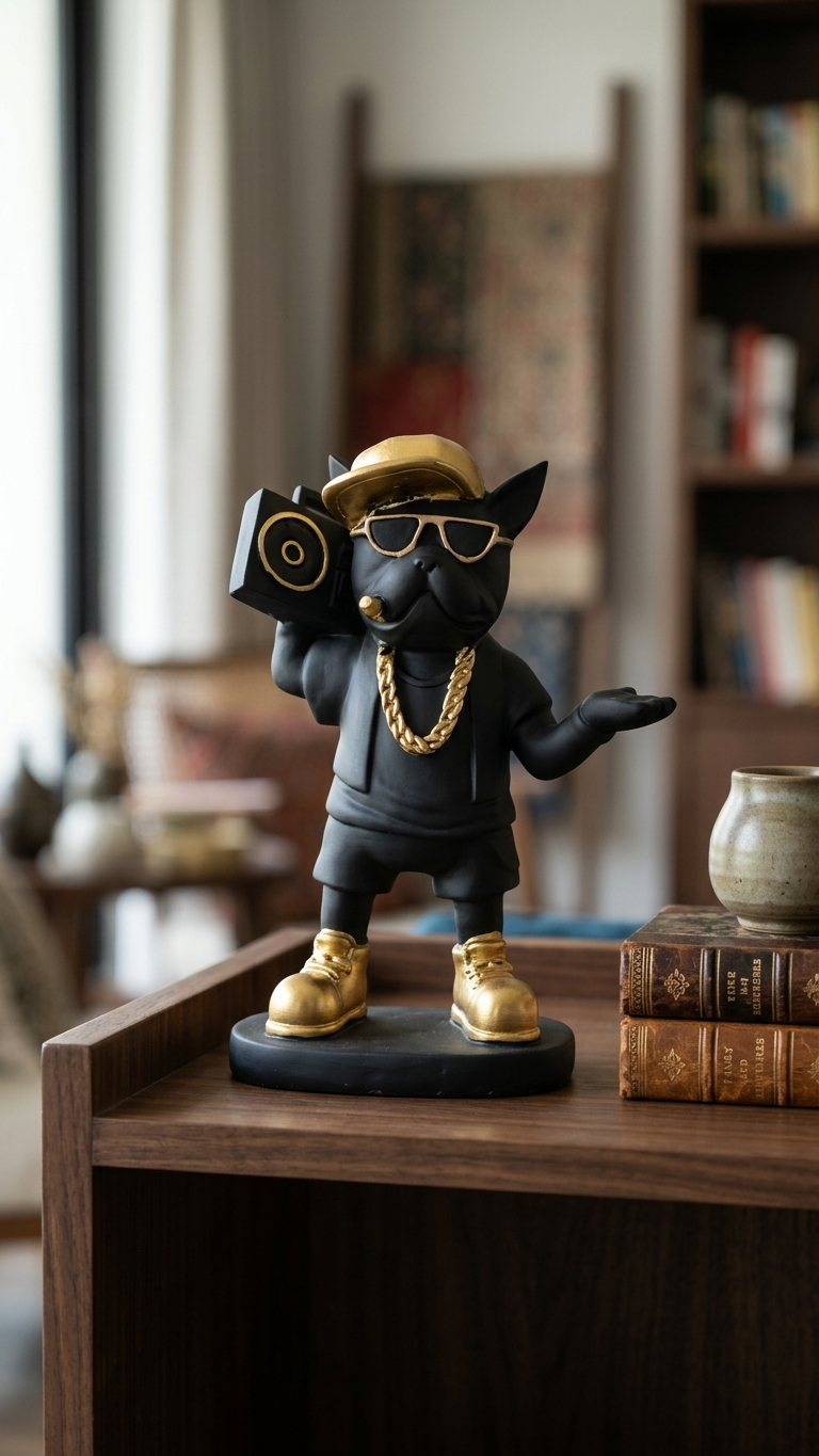 Hip-Hop French Bulldog Showpiece