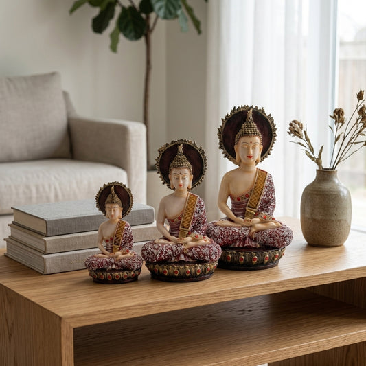 Handcrafted Meditating Buddha Showpiece for Peaceful Home Decor| ISH