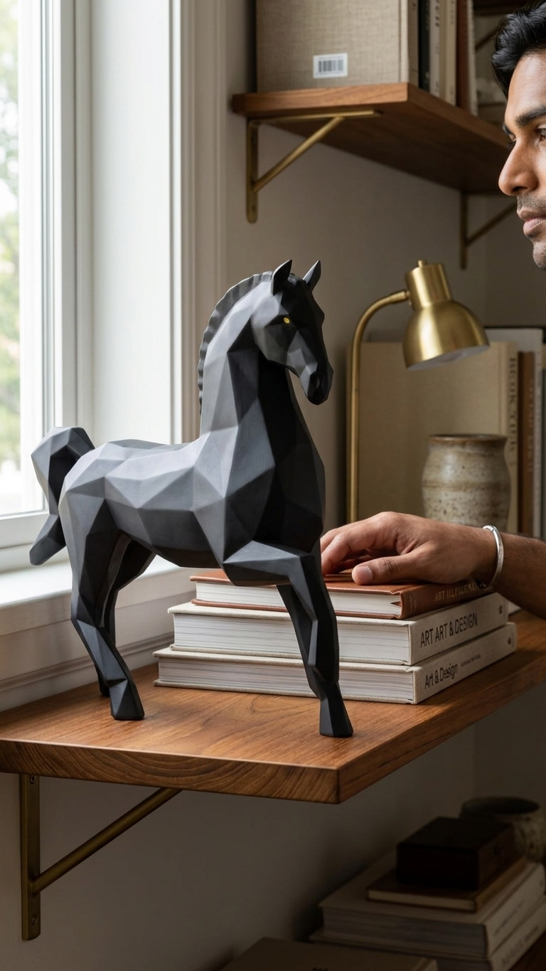 Black horse showpiece for home decor India – Home & Office Decor India