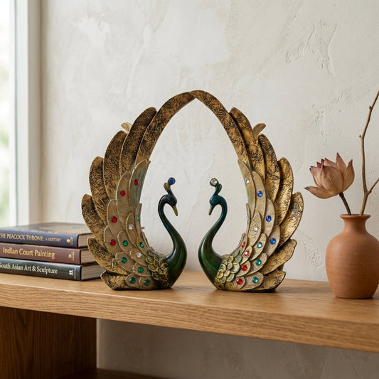 Peacock Pair Showpiece for Love,Prosperity & Positive Energy