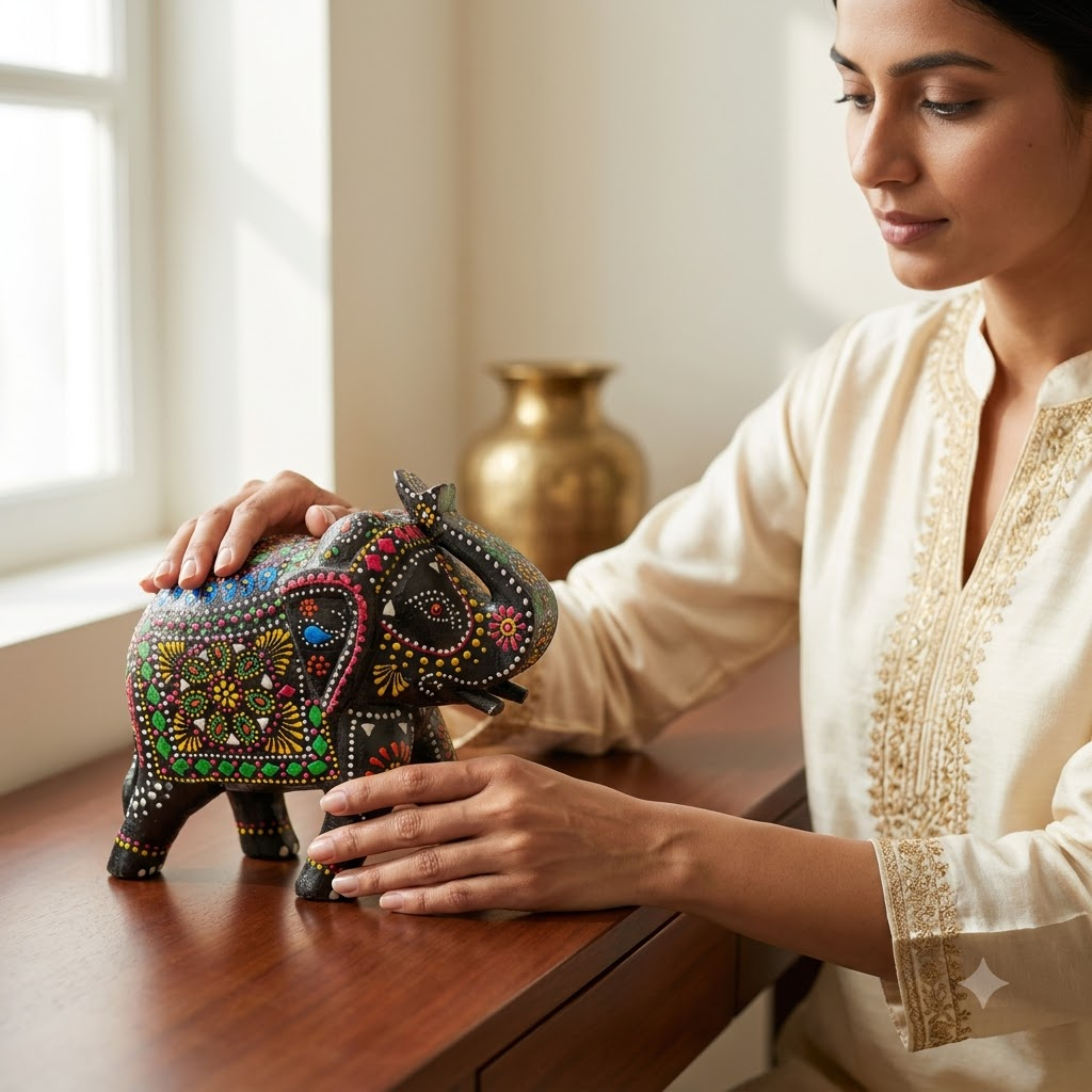 Hand Painted Elephant