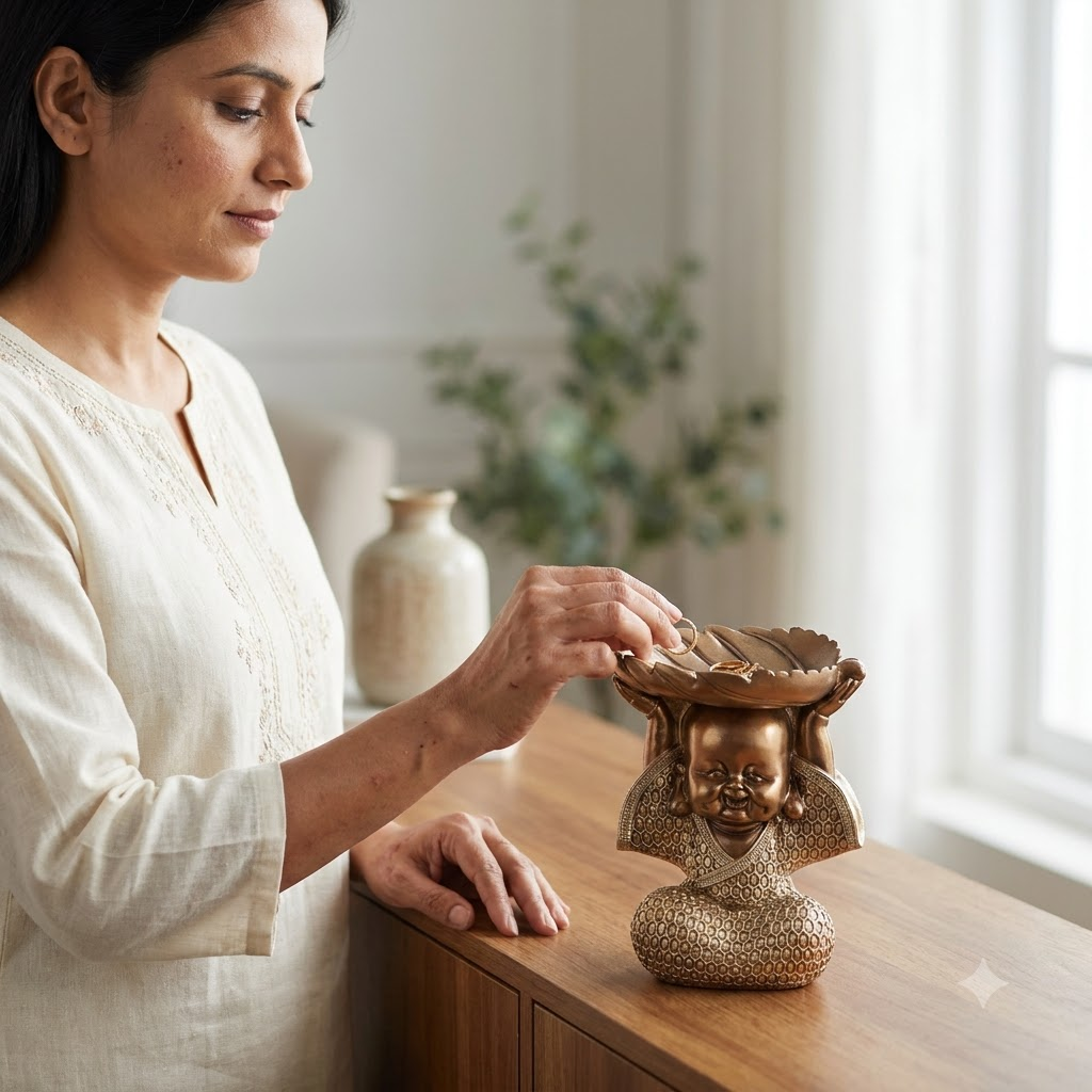 Golden Monk Lotus Bowl