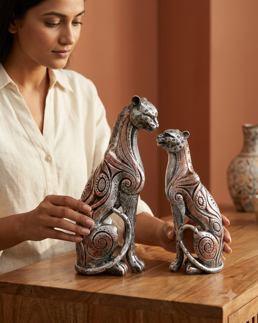 Leopard Showpiece Set of 2