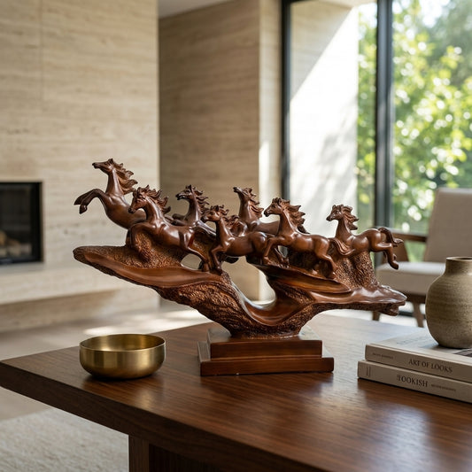 7 Horses Showpiece