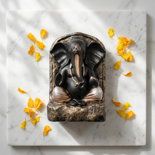 Handcrafted Black Ganesha Idol