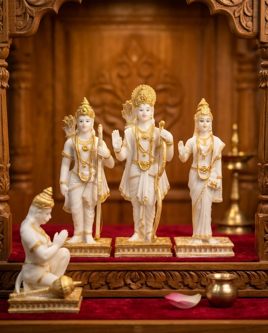 Ram Darbar Decoration Idol Set for Home Temple & Spiritual Decor