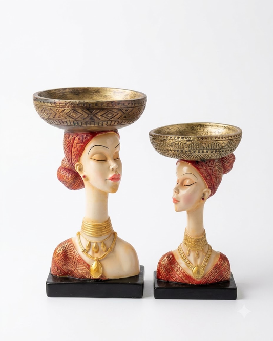 Lady Face Bowl Set Of 2