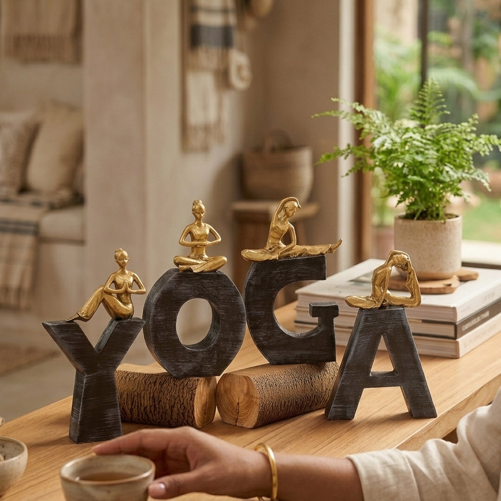 Yoga meditation figurine for home decor India –Home Office Decor India